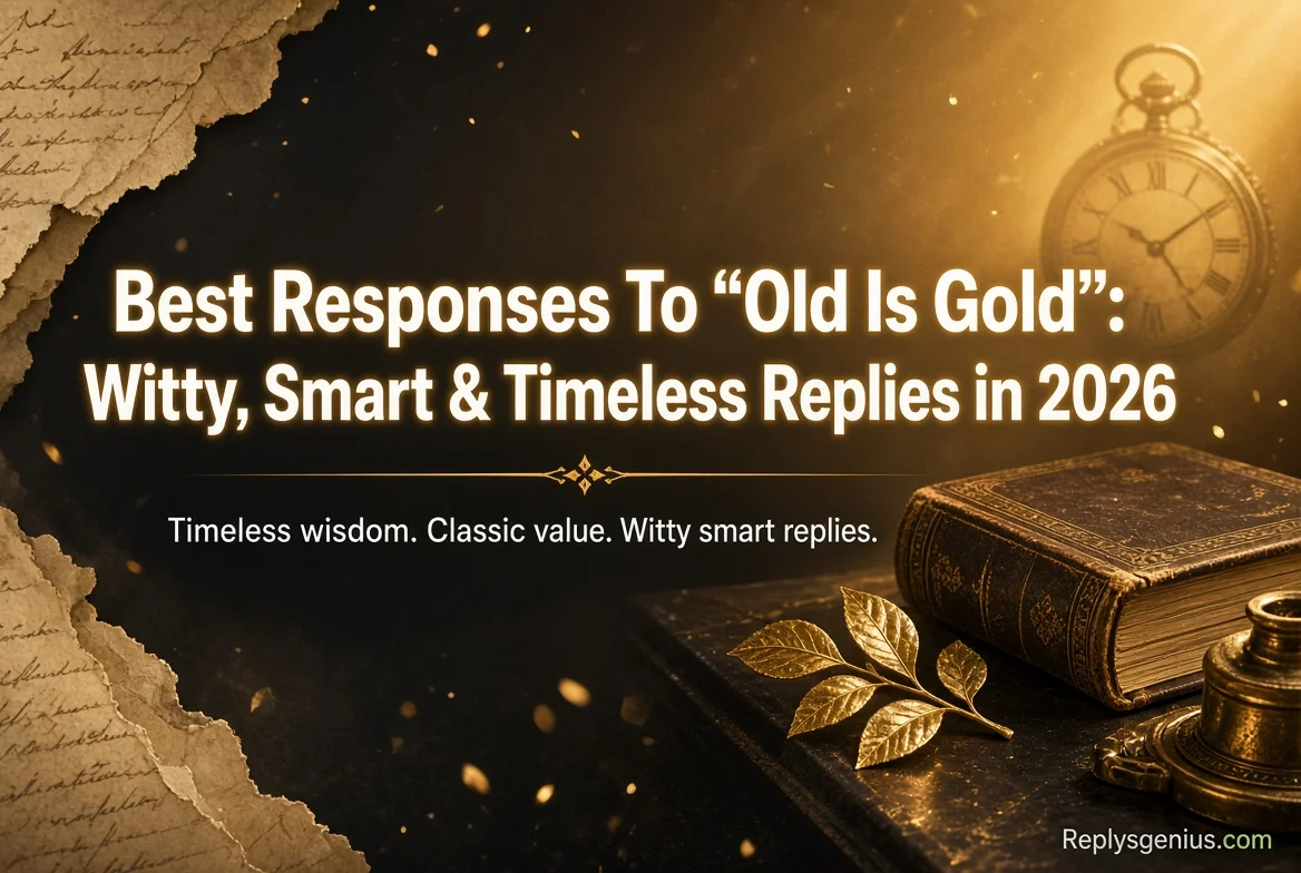Best Responses To “Old Is Gold”