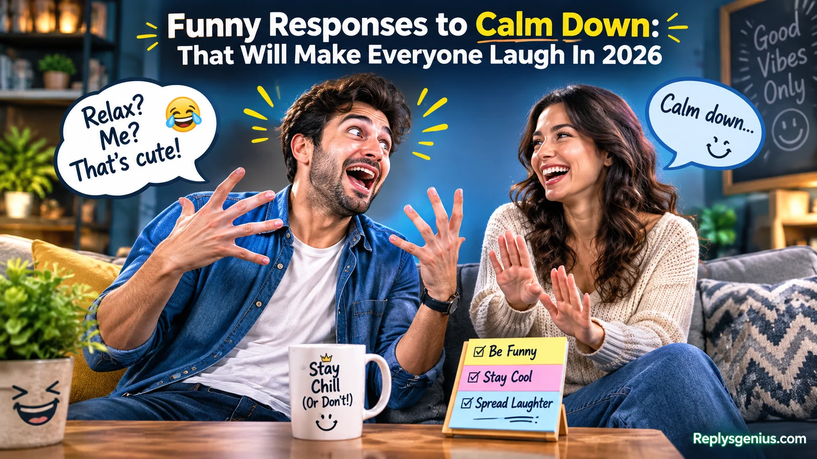 Funny Responses to Calm Down