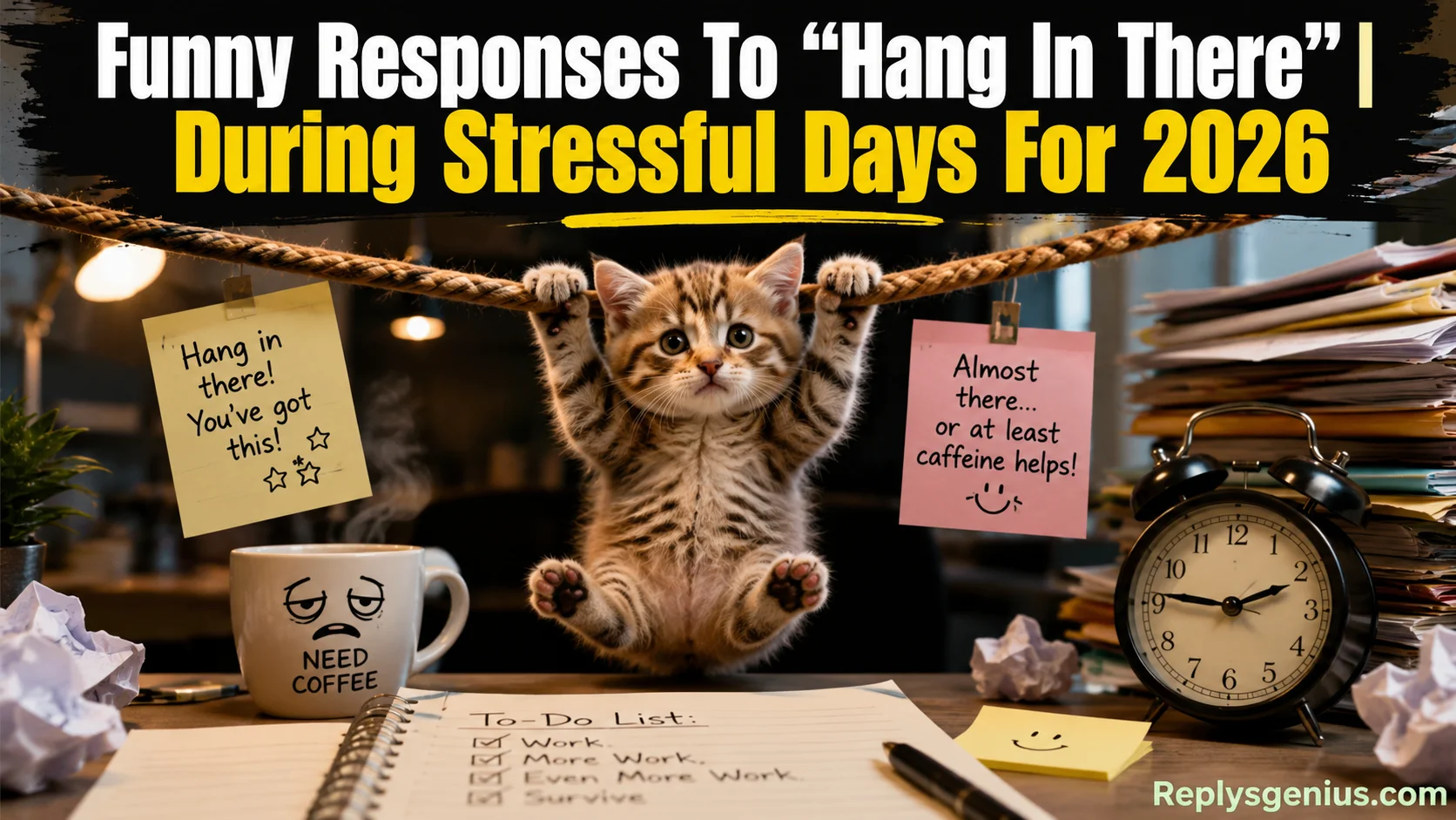 Funny Responses To “Hang In There”