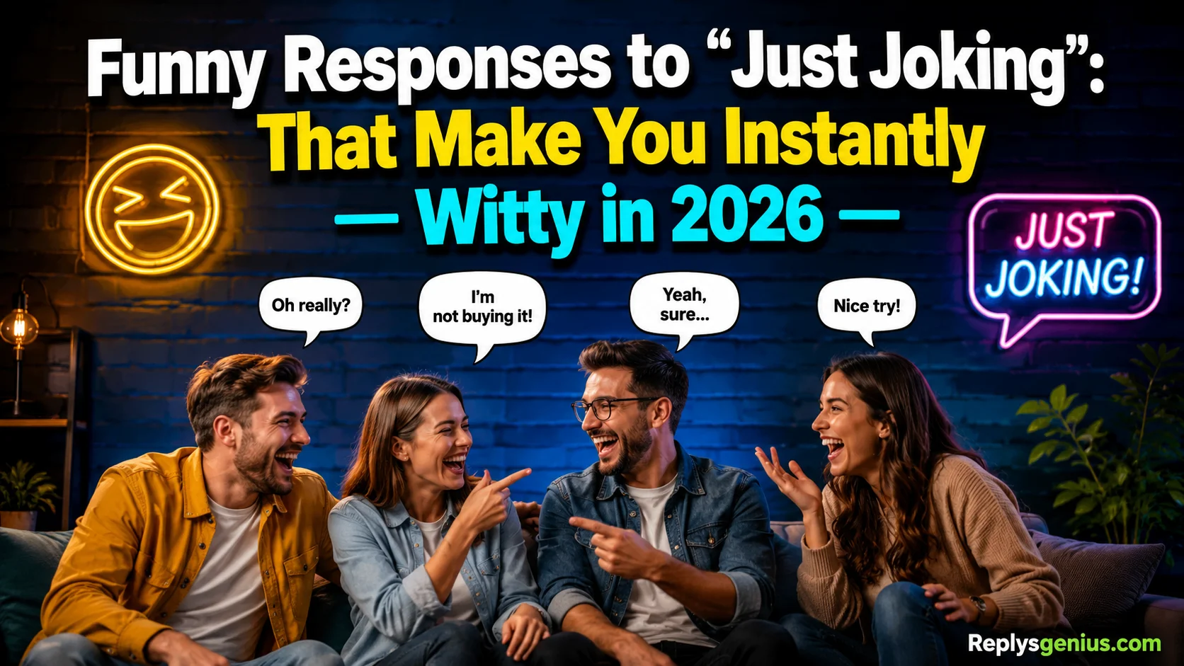 Funny Responses to “Just Joking”