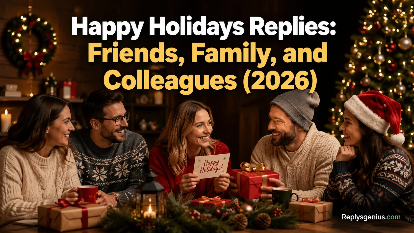 Happy Holidays Replies: Friends, Family, and Colleagues (2026)