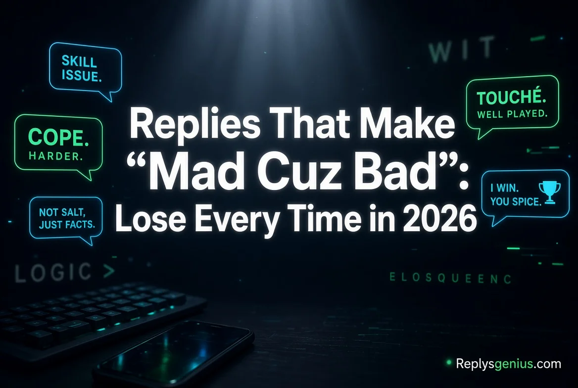 Replies That Make “Mad Cuz Bad”