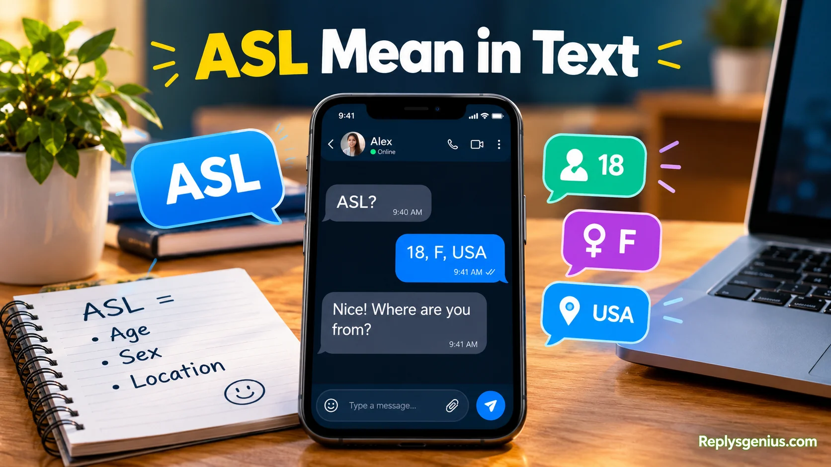 ASL Mean in Text