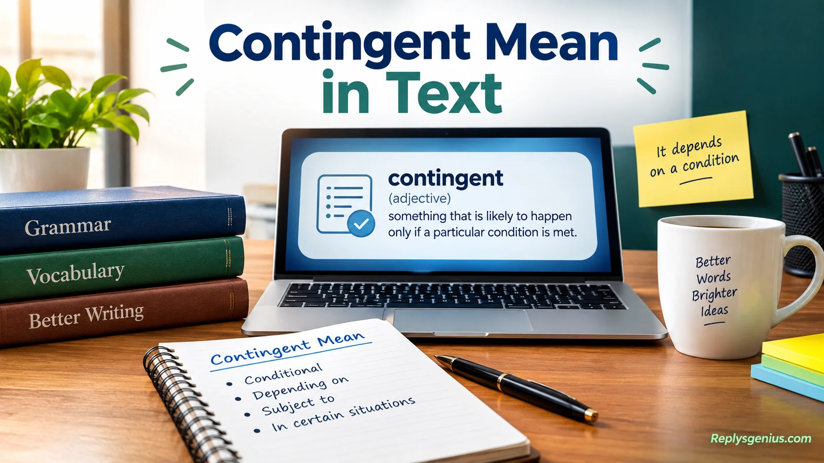 Contingent Mean in Text