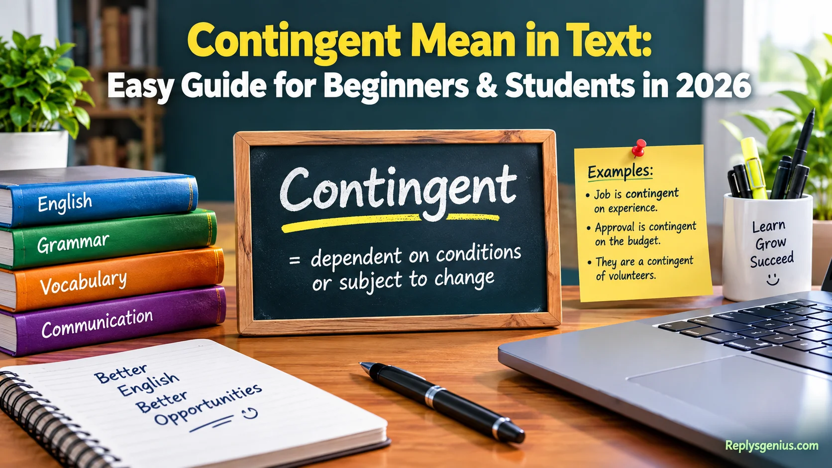 Contingent Mean in Text