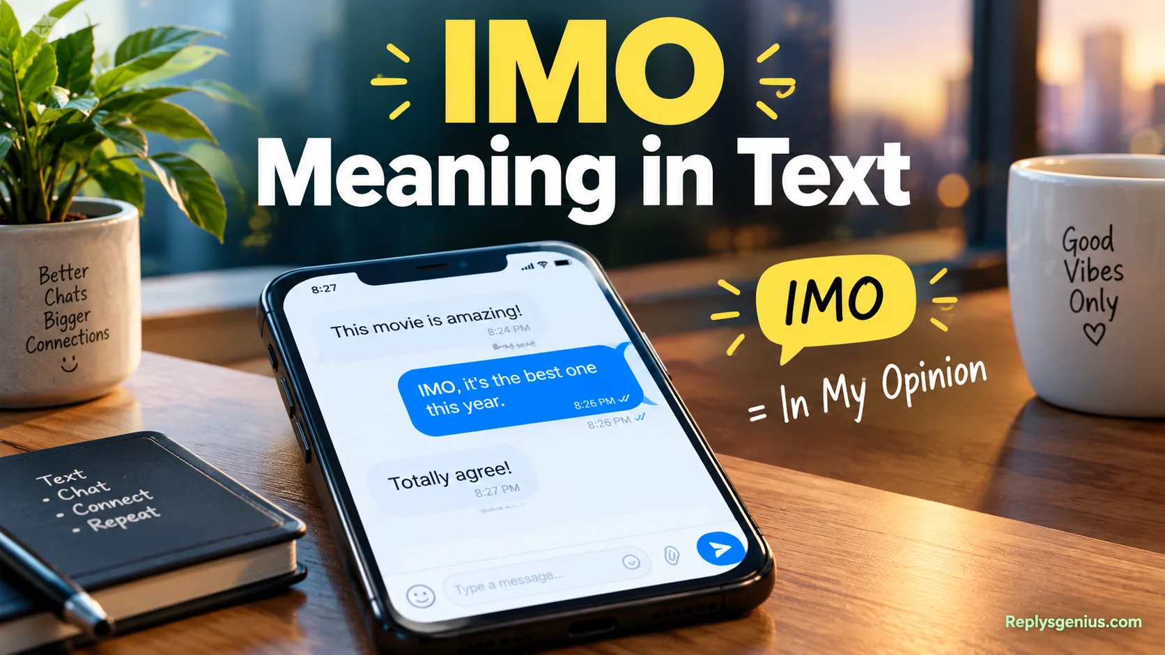 IMO Meaning in Text