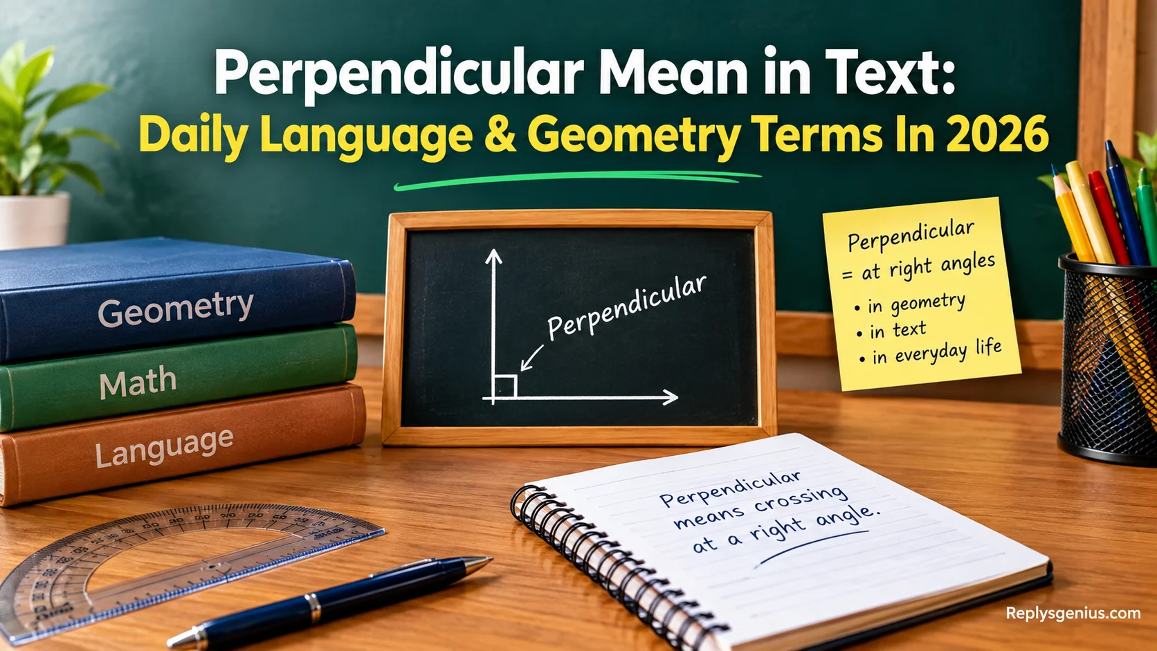 Perpendicular Mean in Text