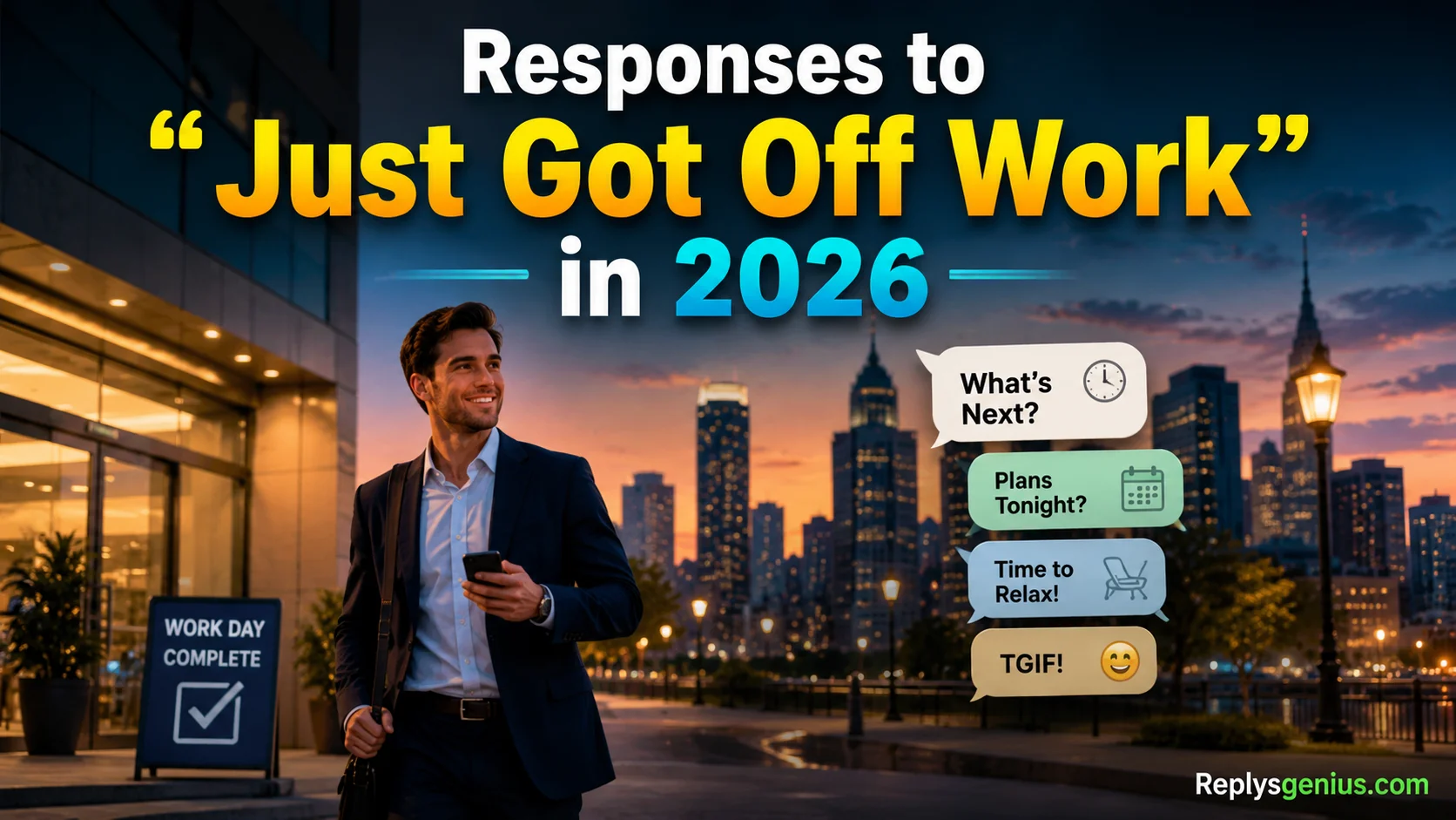 Responses to “Just Got Off Work”