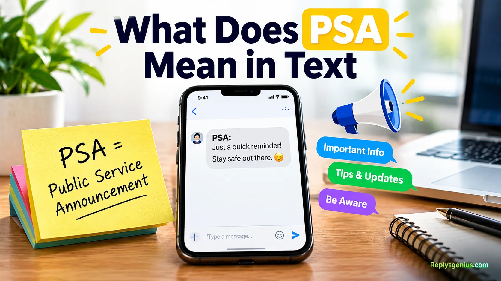 What Does PSA Mean in Text
