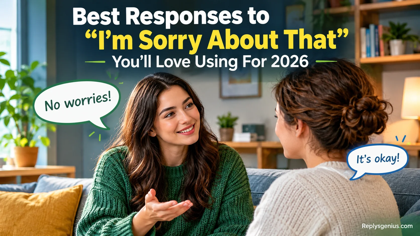 Best Responses to “I’m Sorry About That”