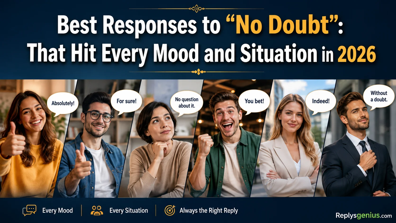 Best Responses to “No Doubt”