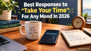 Best Responses to “Take Your Time”:
