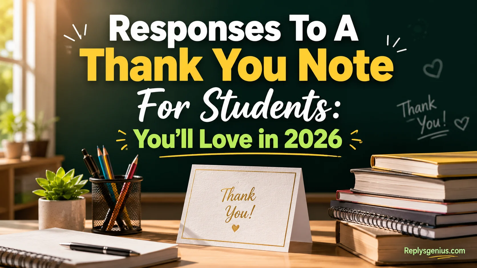 Responses To A Thank You Note For Students